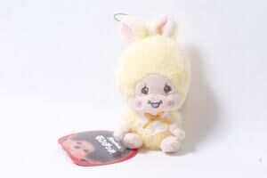 2025 Japan Sekiguchi Monchhichi Yellow Rabbit Plush w Tag ~ 260806-WH 485